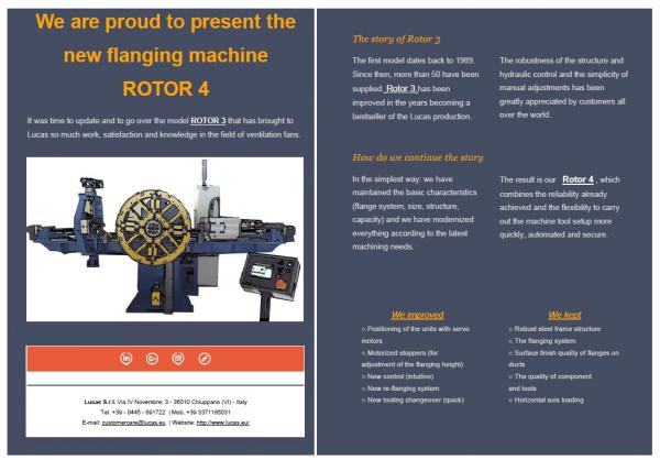 Flanging machine for fans